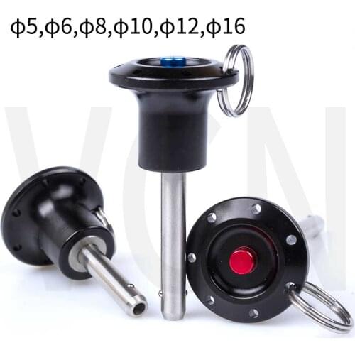 VCN111.Ball lock pins, quick release pins,button type,Aluminium safety handle,dia 6/8/10/12/16 lgth 10 TO 230 mm good quanlity