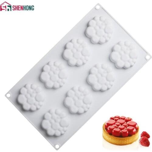 SHENHONG Round Bubble Shape Dessert Mousse Pan Silicone Cake Decoration Mold For Baking Tart Tartlet Mould Pastry Bakeware
