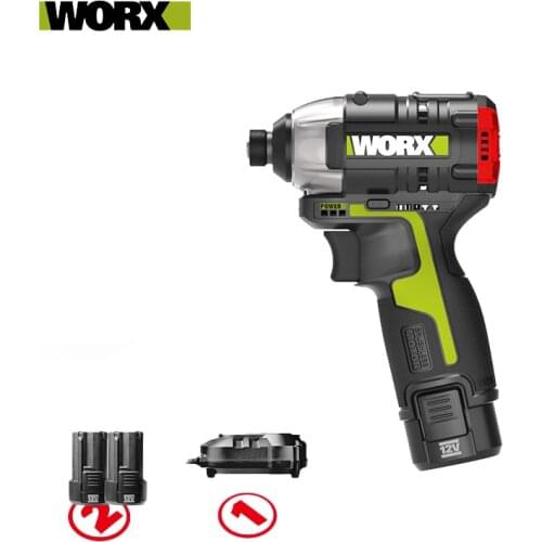 WORX WU132 Brushless Motor 140N.m Cordless Impact Screwdriver 12V Battery Electric Impact Drill