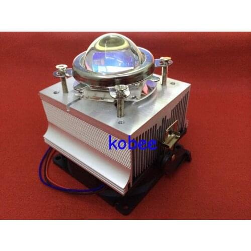 100w high power led with heatsink+ Lens with Reflector Collimator for Diy LED