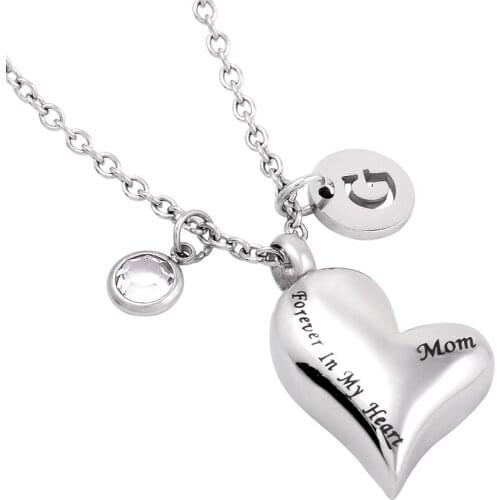 Only Pendant With Chain ) Stainless Steel Ashes Keepsake Jewelry Cremation Urn Necklace for Ashes Of Loved Ond