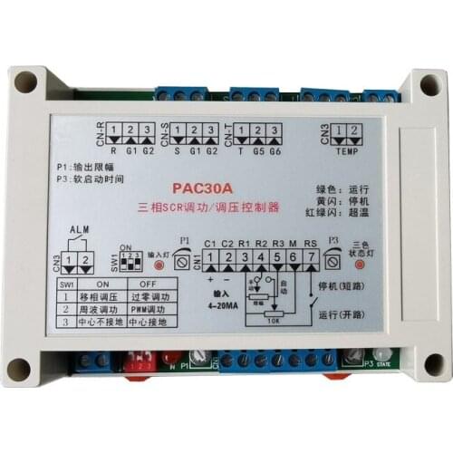 Three-phase Thyristor Trigger Board Smart SCR Trigger Multi-function Power and Voltage Regulation PAC30A