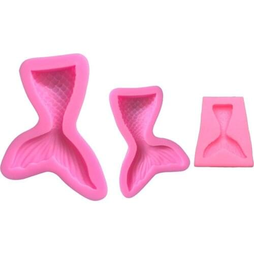 UV Resin Jewelry Liquid Silicone Mold Mermaid Fish Tail Shape Resin Molds 1pcs/lot For DIY Charms Pendant Making Jewelry