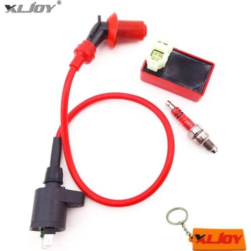 XLJOY Ignition Coil 6 Pins AC CDI Ignition Box A7TC Spark Plug For GY6 50cc 125cc 150cc Engine Moped Scooter ATV Go Kart