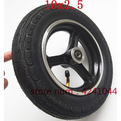10''Motorcycle wheel 10x2.50 10X2.5 tire tyre inner tube&aluminum rim hub for electric balance scooter,Electric scooter