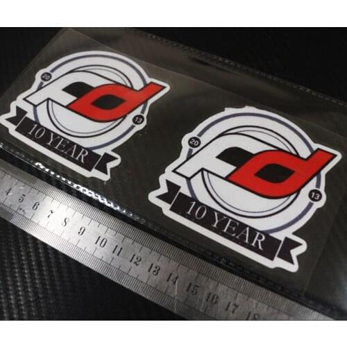 2PCS CAR Styling Sticker Decals for jdm fd 10years Reflective sticker