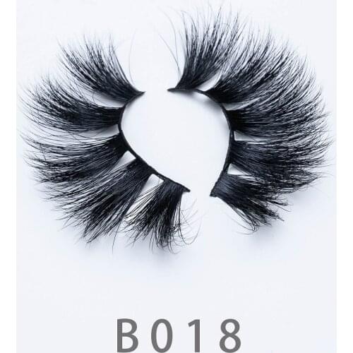 25mm B18 5D Fluffy Long Mink Lashes Natural Thick Eyelashes Wispies 6D Eyelashes Extension Makeup Full Volume 3D Mink Lashes