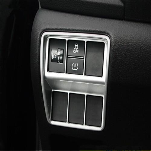 Car auto cover Styling For Honda CR-V CRV 2017 ABS plastic console front head lamp light headlamp switch cap sticker trim
