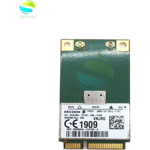 Wireless Wifi Card for F5321gw Wireless Dell DW5560 5560 3G WWAN MINI PCI-E GSM GPRS EDGE UMTS WCDMA HSPA+21MB GPS Module