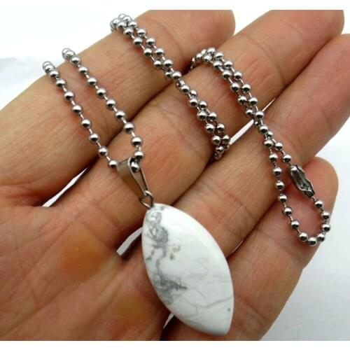 34*16mm Natural Stone Horse eye Quartz crystal aventurine Opal Pendant for diy Jewelry making necklace Accessories wholesale