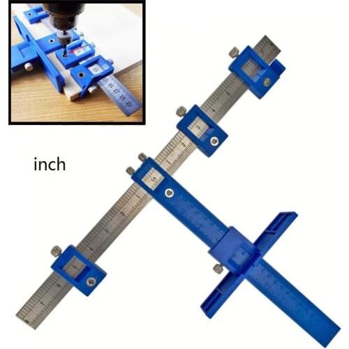 Metric inch Cabinet Hardware Drill Guide Sleeve Puncher Furniture Drawer position Locator Jig Woodworking tools