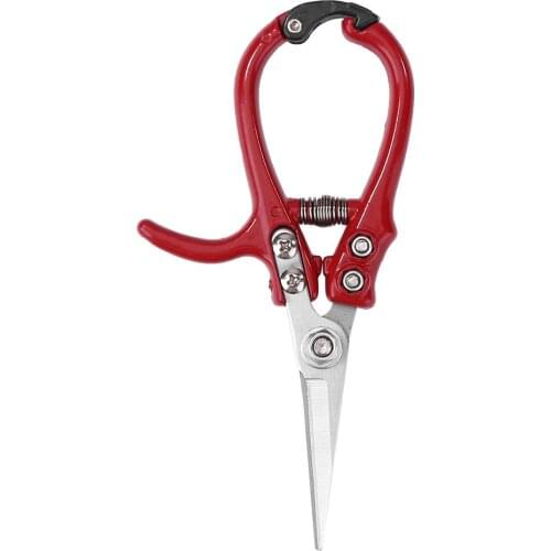 Multi-function Garden Scissors with Safety Buckle Labor-saving Stainless Steel Spring Gardening Pruning Shear Plant Cutter