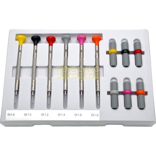 Screwdrivers for Watches, Watch Repair Tool, Screwdriver kit*6PCS+Spare Blades