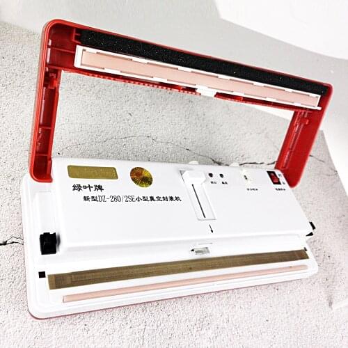 Fresh Keep Sealing Machine Food Vacuum Wet Dry Frozen Bakery Portable Vacuum Packaging Machine DZ-280/2SE Send Vacuum Cup