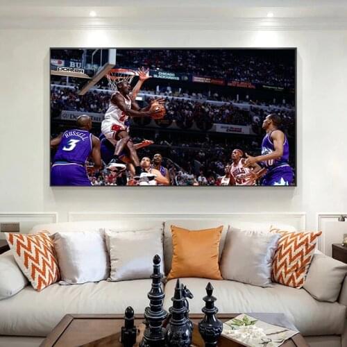 Basketball Star Poster Printing Canvas Painting Posters and Prints Decorative Paintings Living Room Wall Picture Home Decoration