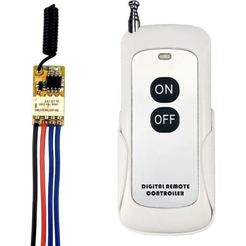 RF Wireless Remote Control Switch 433mhz Transmitter Receiver 3.7v 5v 6v 9v 12v Battery Power Mini Small Relay Controller Module