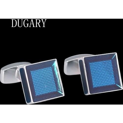 DUGARY Luxury shirt cufflinks for mens Brand cuff buttons cuff links High Quality Square wedding abotoaduras Jewelry gemelos