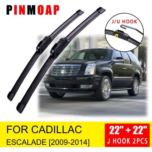 For Cadillac Escalade 2009 2010 2011 2012 2013 2014 Front Wiper Blades Brushes Cutter Accessories U J Hook
