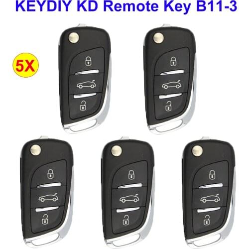 Okeytech B11 5PCS/LOT Universal KD Key Remote Car Key For Keydiy KD900 URG200 KD-X2 Key Programmer Keydiy For Peugeot Style