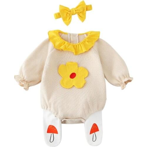 Spring 2020 Hair Band, Baby Girls Romper