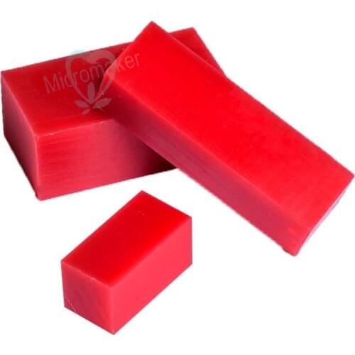 3Pcs 3Sizes Dental Materials Mechanic Student Red Carving Wax Blocks Jewelry Wax Design Wax Model Making