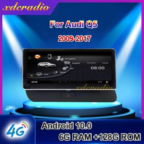 Xdcradio 10.25 inch Android 9.0 For Audi Q5 Car Radio Automotivo Car Multimedia Player Auto GPS Navigation Stereo 4G 2013 - 2018