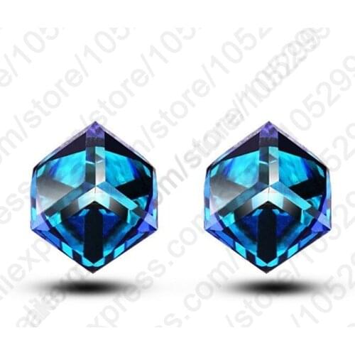 Free shipping Wholesale Price Trendy Women/Girls 925 Sterling Silver CZ Stud Earrings Jewelry Gift