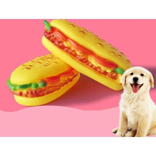 Pet Chew Toy Dog Puppy Toys Pet Puppy Chew Sound Hamburger Pet Toys Cachorro Animals Toy