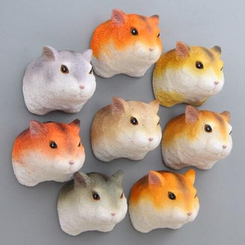 ZOCDOU 1 Piece Squirrel Rat Mouse Fridge Refrigerator Magnet Field Animal Statue House Child Car Ice Box Paster Icebox Sticker