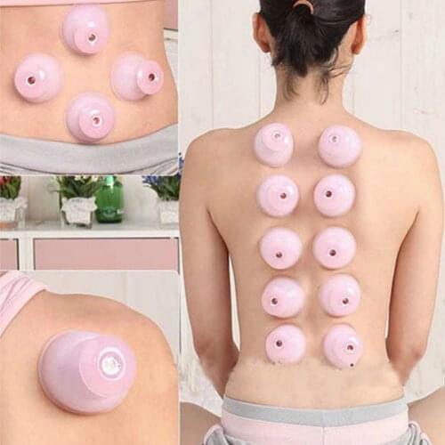 1pcs Chinese Traditional Vacuum Suction Massage Cupping Medical Body Care Silicone Cup Body Cupping Massage