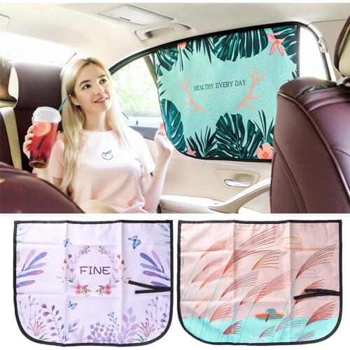 Car window sunshade 1 Pcs Car Side Window Sunshade Curtain Sunscreen Baby Sun Shade Solar UV Protection 4 Styles Top Quality
