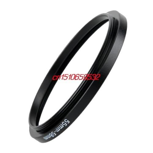 2pcs Sale Black Metal 55mm-58mm 55-58mm 55 to 58 Step Up Filter Ring Adapter