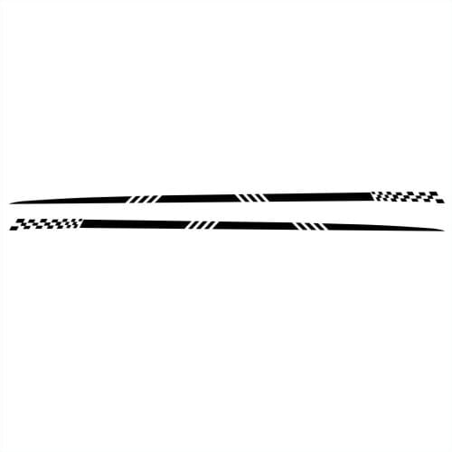 2pcs Universal Car Sticker Body Side Stripe Hood Sticker Pvc For All Car Vinyl Bumper Decals Automobile Car Bumper Decals