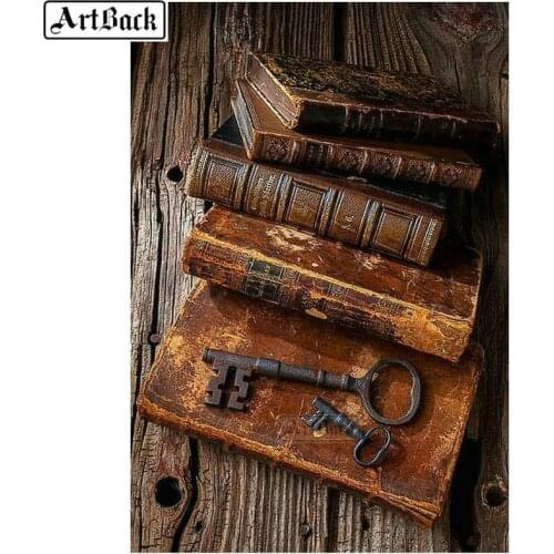 5d diamond painting book key icon full square diamond art mosaic resin 3d round drill canvas embroidery scenery