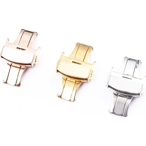 Watch Accessories for Tissot Library T035/T41/T17/T640 Leather Strap Butterfly Buckle Belt Buckle Buckle