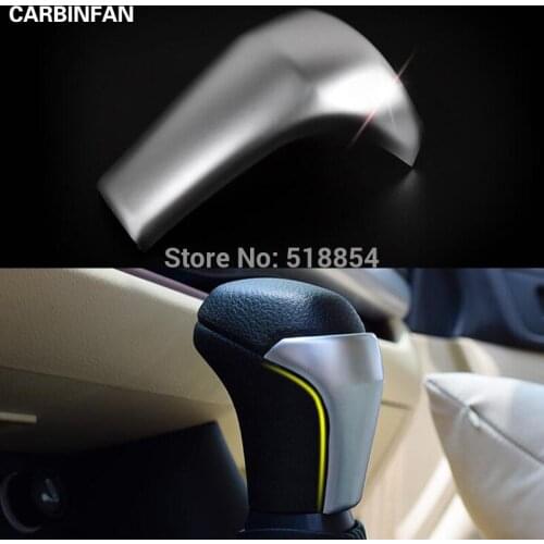 ACCESSORIESFIT Sticker FOR 2014 2015 TOYOTA HIGHLANDER KLUGER CHROME SHIFT GEAR KNOB COVER MOLDING GARNISH TRIM BADGE