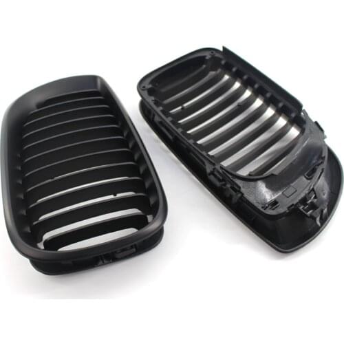 1 Pair Car Stylling 2Pcs Gloss Black Kidney Front Grille for BMW E46 3 Series 4 Door 2002-2005 for Cars