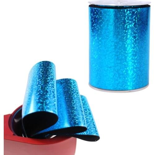 Free fast shipping 200yards 75mm Turquoise blue hologram foil grosgrain ribbon, welcome custom
