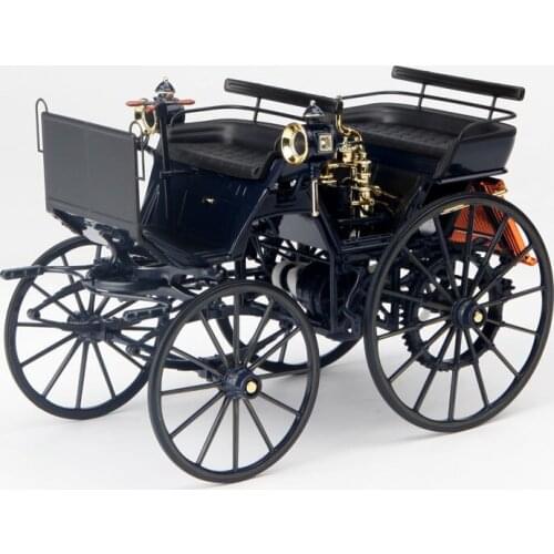 1:18 Daimler No.1 Four-Wheel Diesel Locomotive Metal Vehicle Toy 1886 Classic Car Model Collectible Die-Cast Toy for Adult Fans