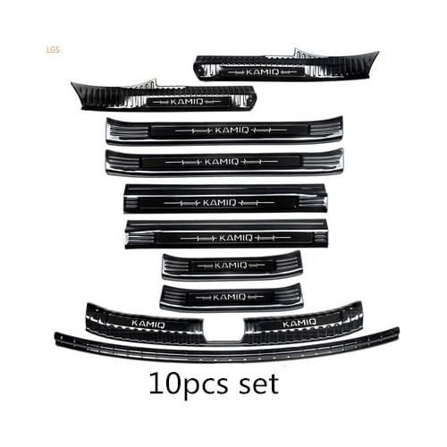 For Skoda KAMIQ 2018-2019 stainless steel Threshold bar Shield Trunk guard threshold Shield Anti-scratch Car styling