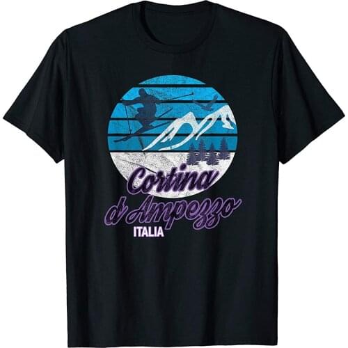 Cortina d'Ampezzo Dolomiti Italy Ski Resort Snowboard TShirt T-Shirt