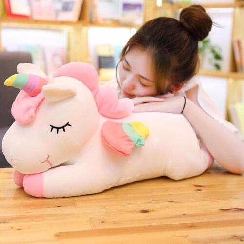 Giant Unicorn Stuffed Animals Plush toy Unicorn Animal Horse High Quality Cartoon Gift For Children