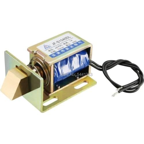 JF-S1040DL DC 6V 12V 24V 1A 25N 10mm Pull Type Open FrameLinear Motion Solenoid Electromagnet