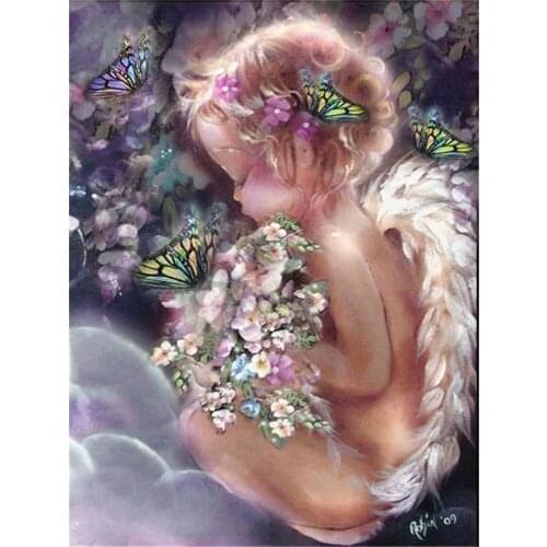 Angel Religion DIY 11CT Embroidery Cross Stitch Kits Craft Needlework Set Cotton Thread Printed Canvas Home Dropshipping