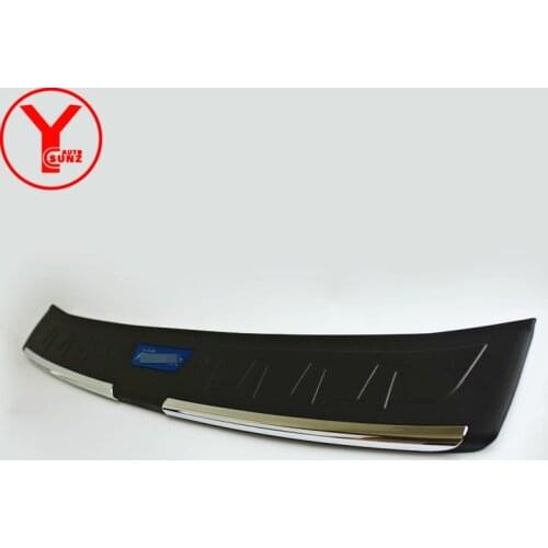 Rear step bumper cover For Toyota fortuner sw4 2012 2013 2014 Door Sill Scuff Plate Threshold Strip protector accessories YCSUNZ