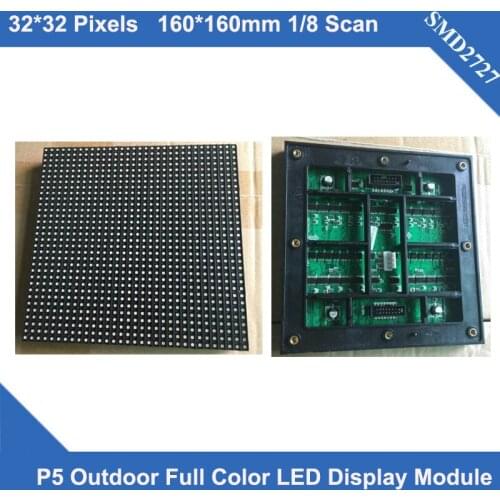 Kaler 160x160mm outdoor p5 video led paneL RGB LED DISPLAY modules p5 outdoor smd led display billboard waterproof led module