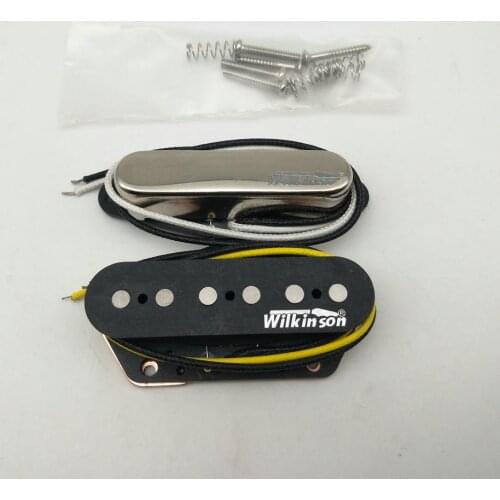 New Wilkinson WVT Alnico5 Pickups Tele Style Neck and Bridge Eleciric Guitar Pickups Silver 1 set