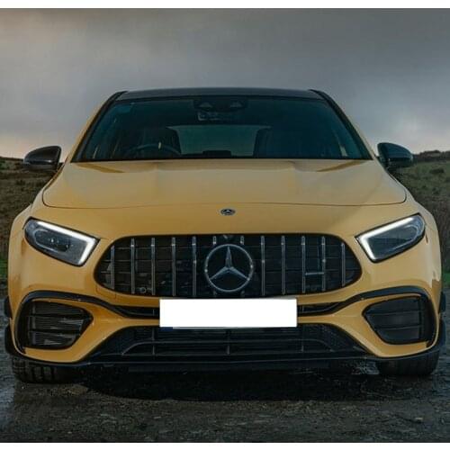 Applicable to the modification of grid in Mercedes Benz class a w177 a180 A200 a220 2019 + vertical bar AMG GT