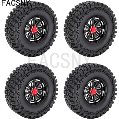 2pcs 1.9 Inch Rubber Tires for 1/10 SCX10 90046 90047 D90 Model Car Remote Control Car Climbing Car