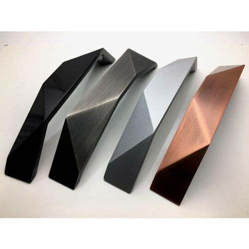 10Pcs/Lot handles for furniture New Design Frost Chrome Zinc Handle Pull Furniture Drawer Closet Cabinet